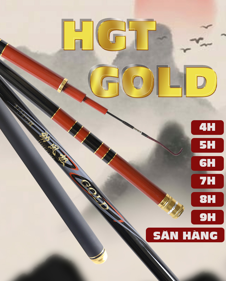 Cần Hoa Gia Thành Gold ( chế độ bảo hành 1 lóng bất kì/ 1 năm )