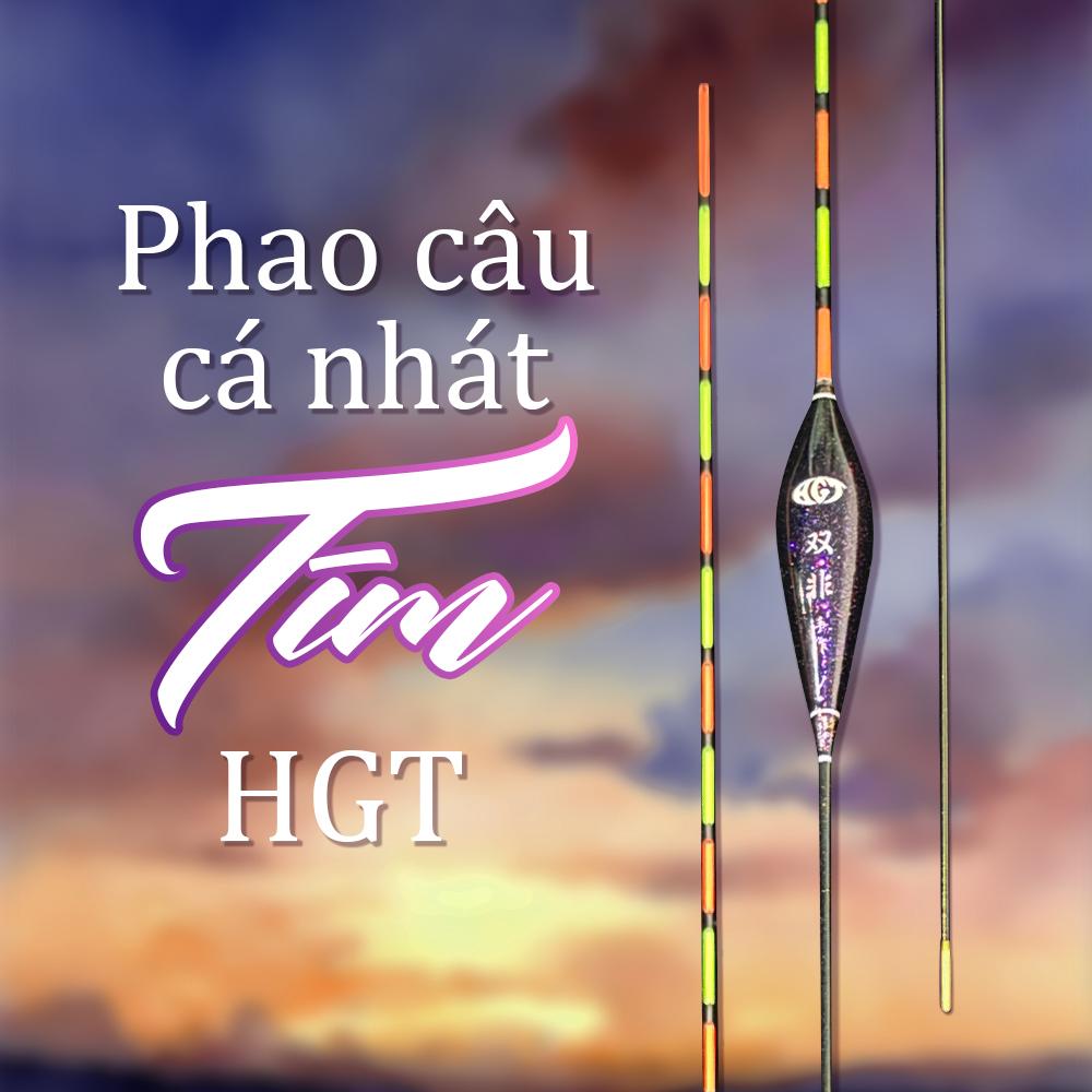 Phao câu cá nhát HGT Tím