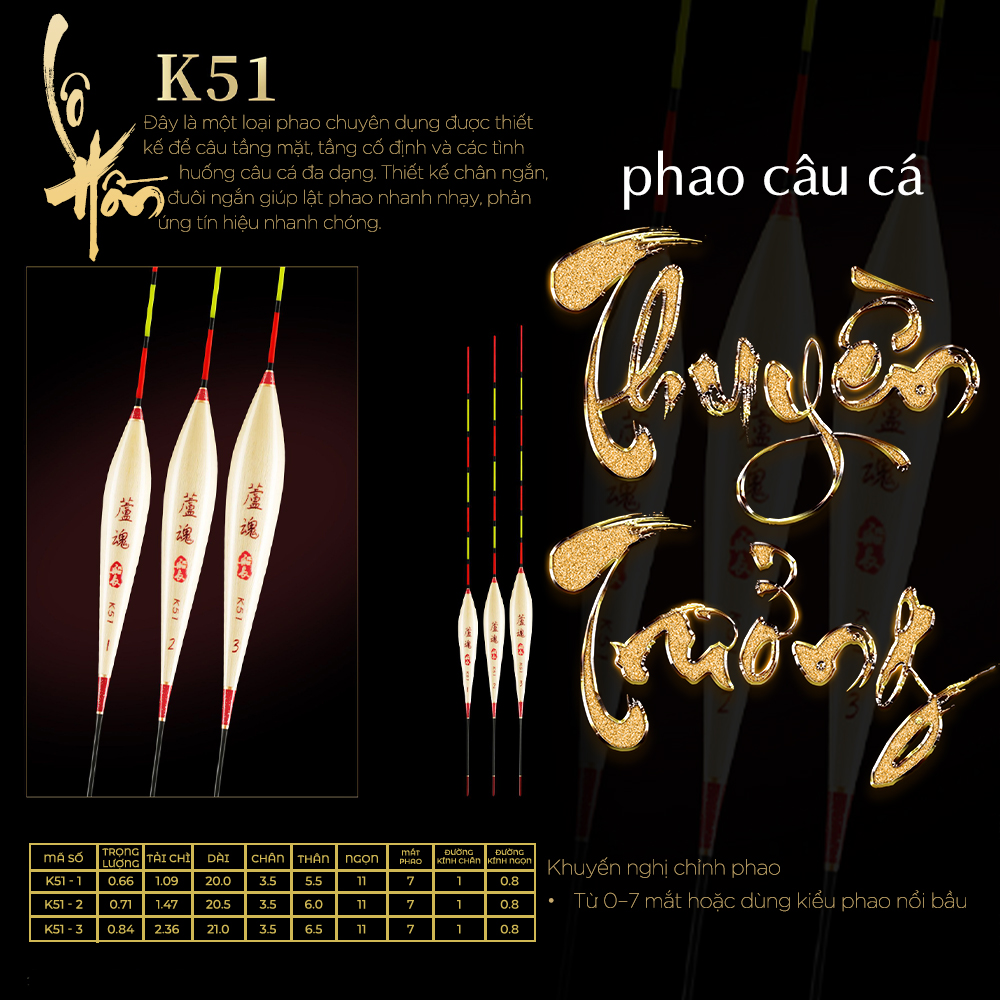Phao cỏ Thuyền Trưởng - Mã K51