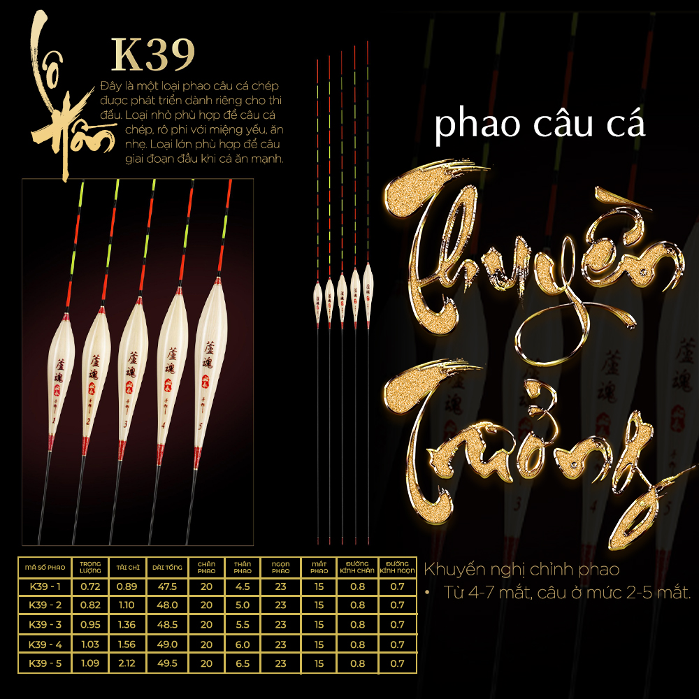 Phao cỏ Thuyền Trưởng - Mã K39