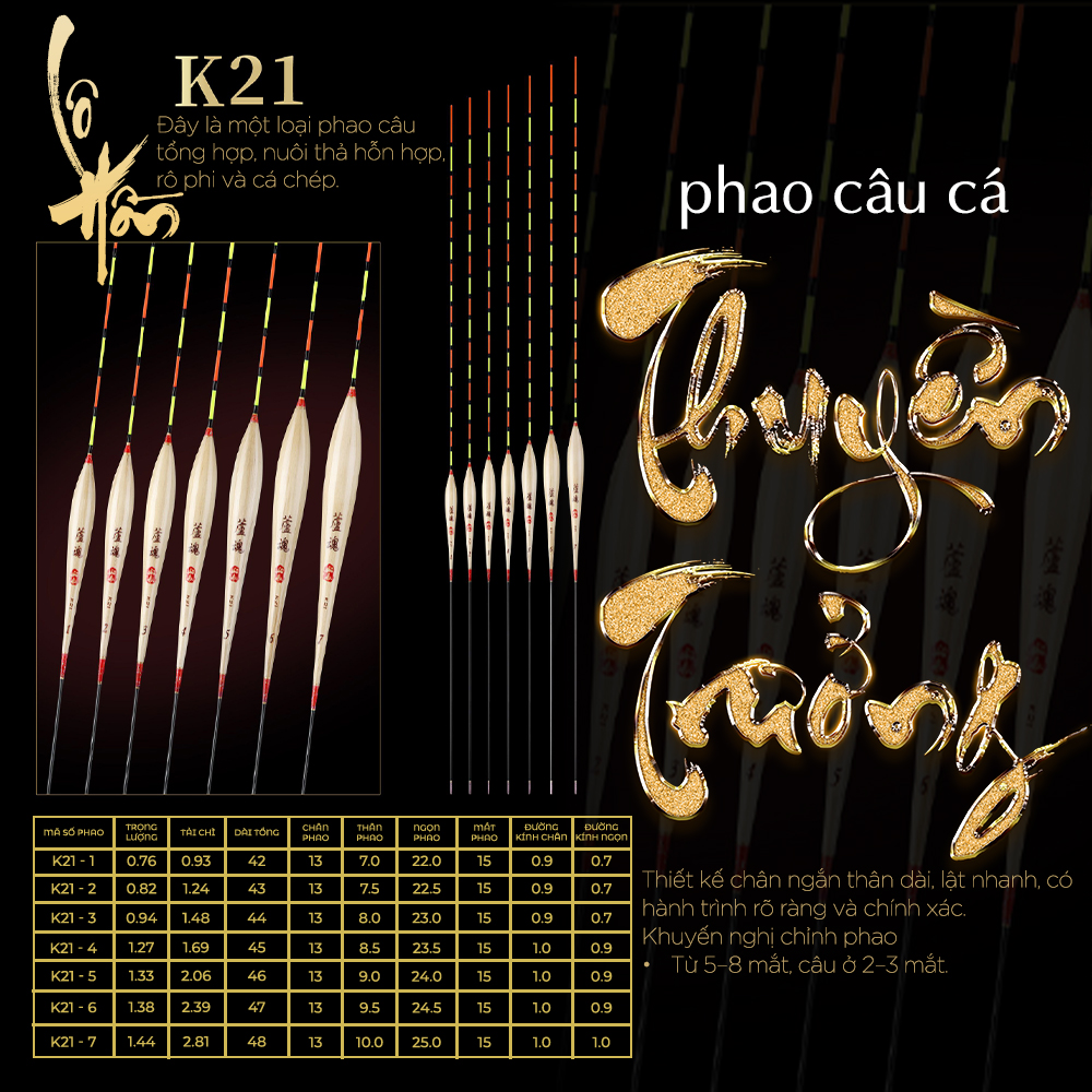 Phao cỏ Thuyền Trưởng - Mã K21