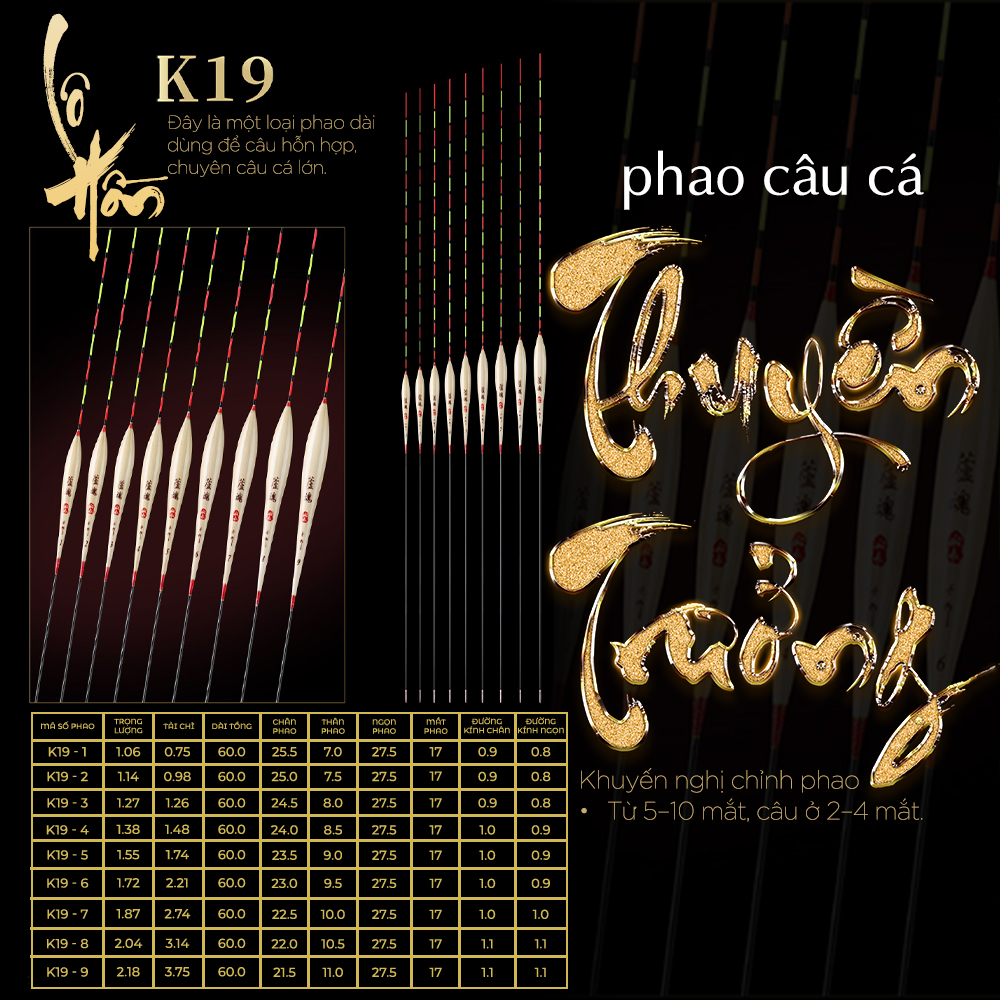 Phao cỏ Thuyền Trưởng - Mã K19