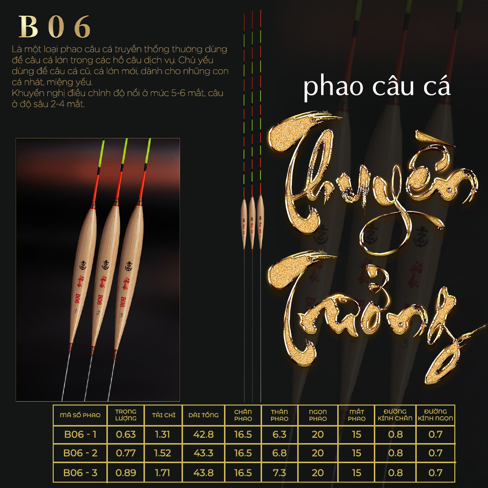 Phao cỏ Thuyền Trưởng - Mã B06